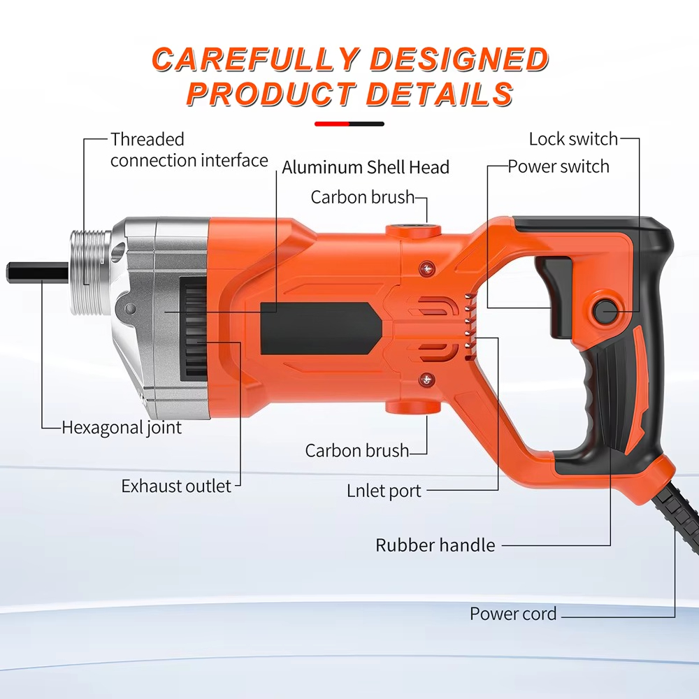 1300W Portable Handheld Variab - Concrete Vibrator บทวิจารณ์และราคา