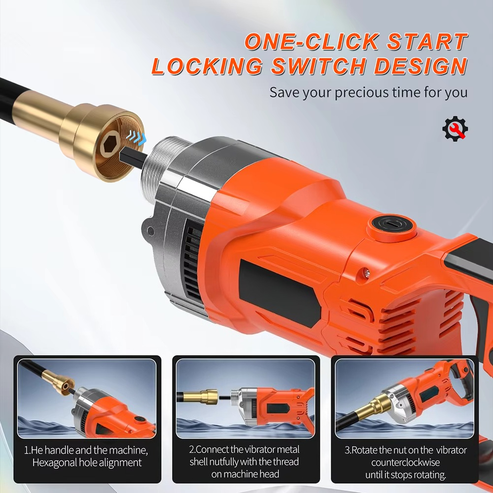 1300W Portable Handheld Variab - Concrete Vibrator บทวิจารณ์และราคา
