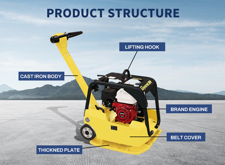 Reversible Mini Road Compactio - Plate Compactor Vibrator บทวิจารณ์และราคา