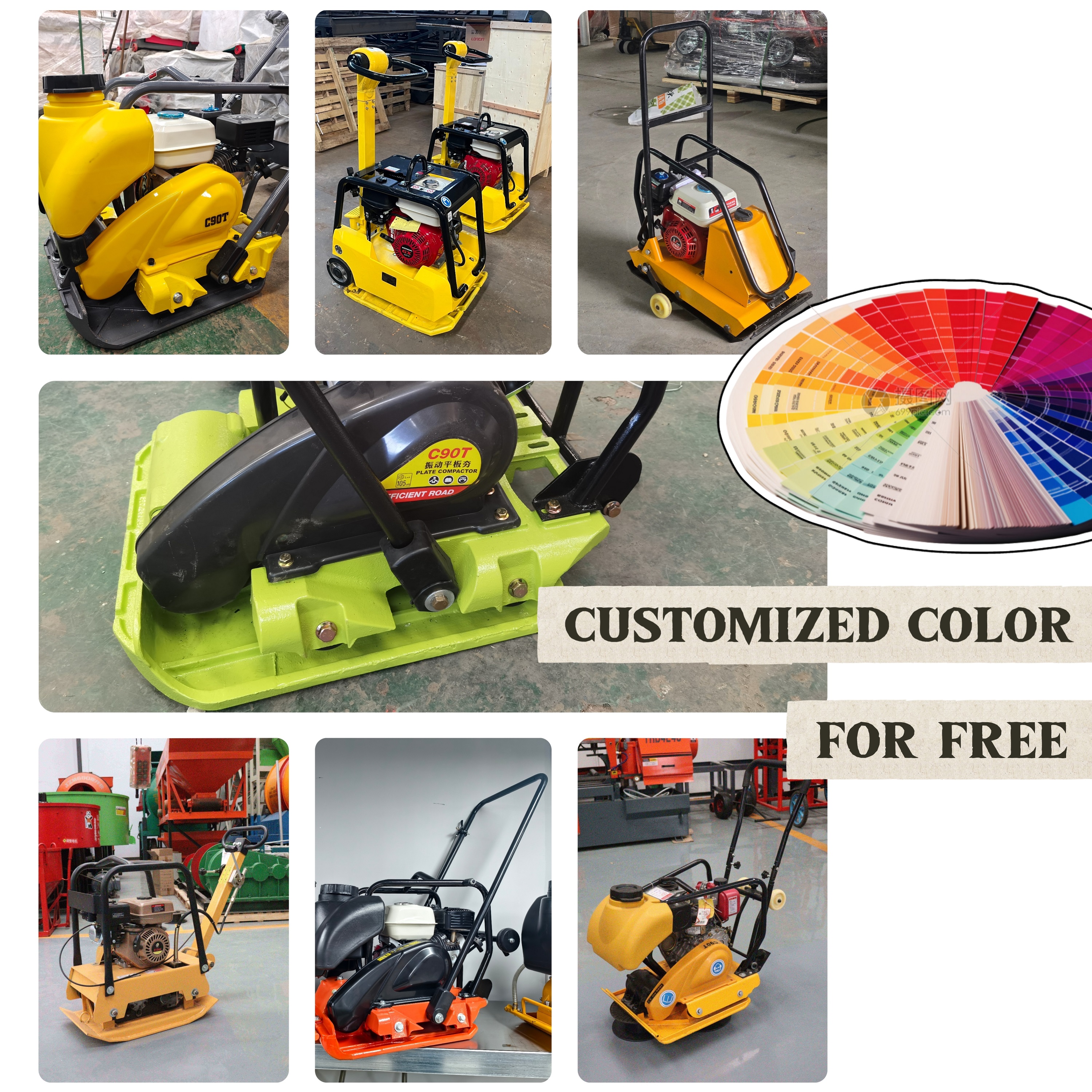 Reversible Mini Road Compactio - Plate Compactor Vibrator บทวิจารณ์และราคา