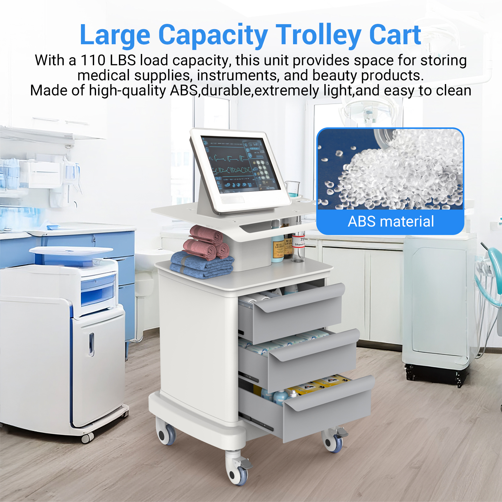Medical Mobile Trolley Cart Ro - Heavy Equipment Transporter บทวิจารณ์และราคา