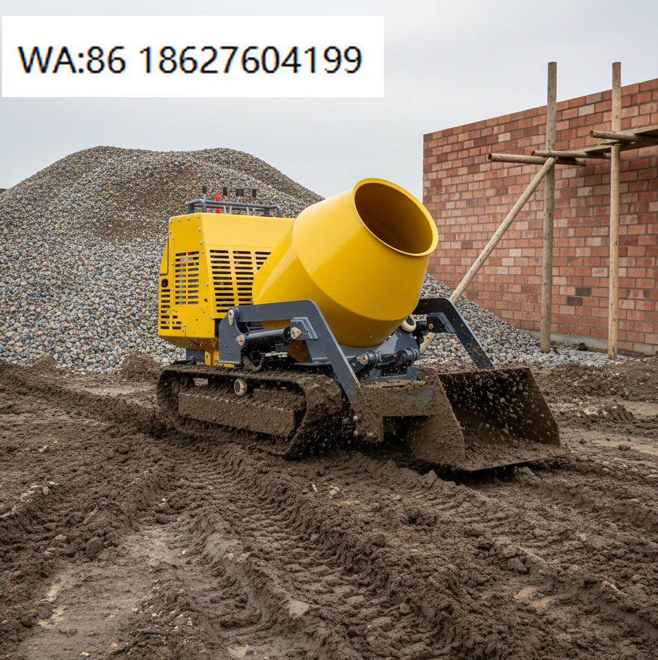 Self Walking Tracked Concrete  - Concrete Mixer Machine บทวิจารณ์และราคา