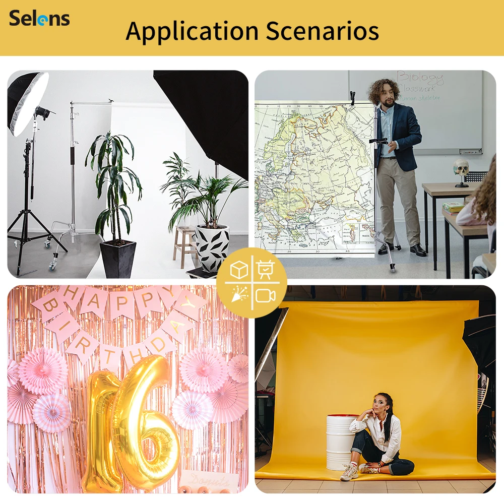 Selens 3x3M Backdrop Stand Kit - Heavy Equipment Background บทวิจารณ์และราคา