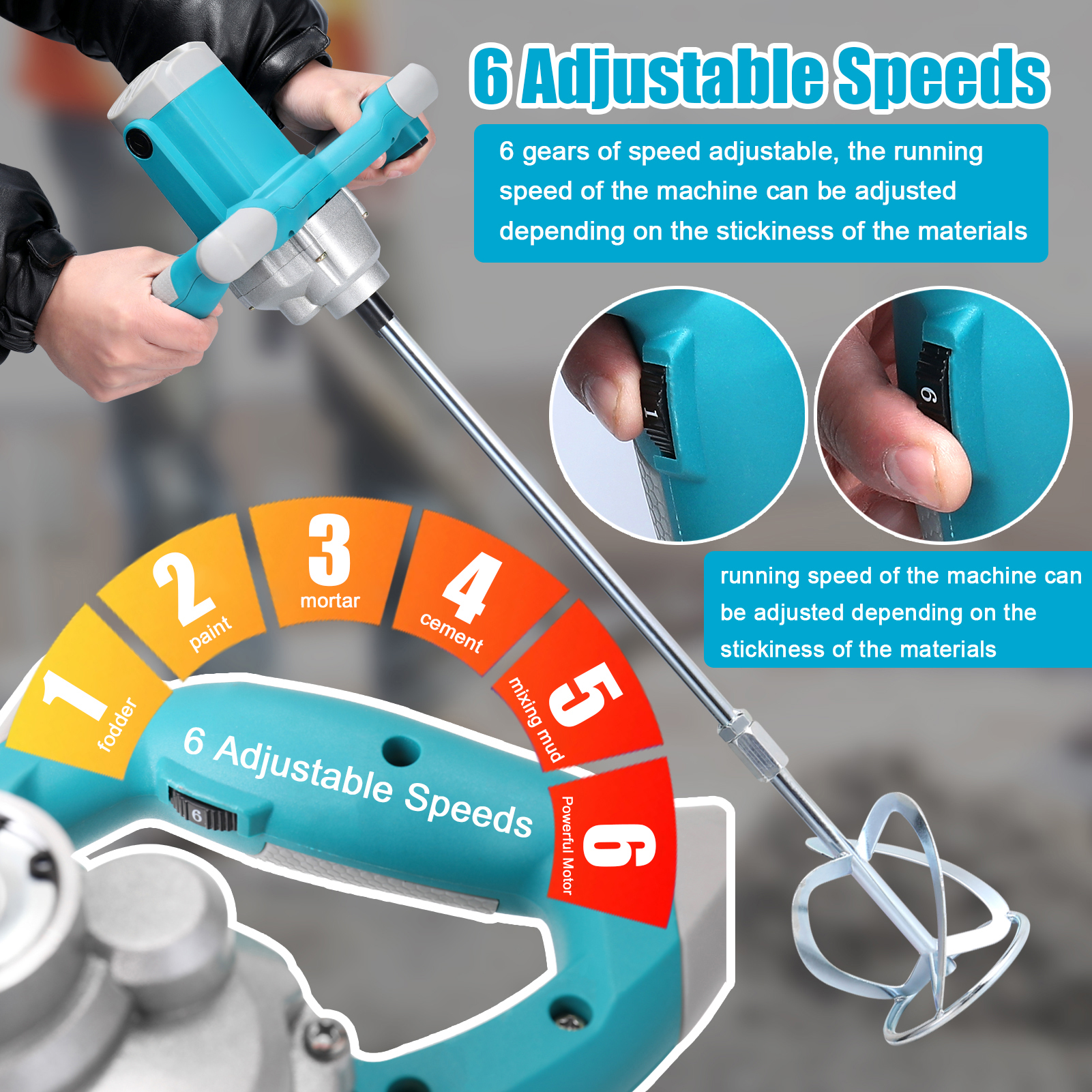 2600W Portable Electric Concre - Concrete Mixer Machine บทวิจารณ์และราคา