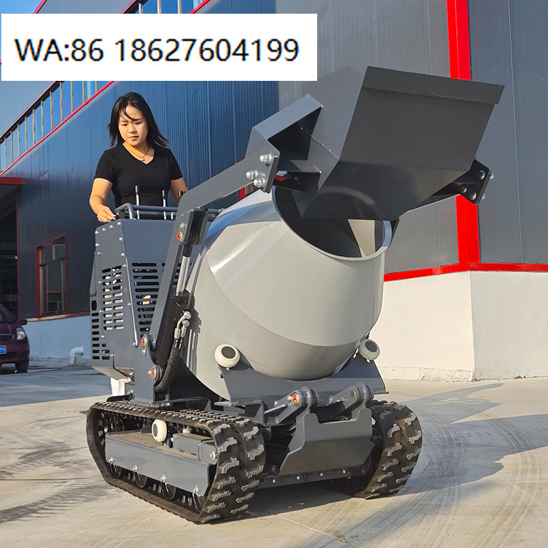 750kg Compact Crawler Concrete - Concrete Mixer Machine บทวิจารณ์และราคา