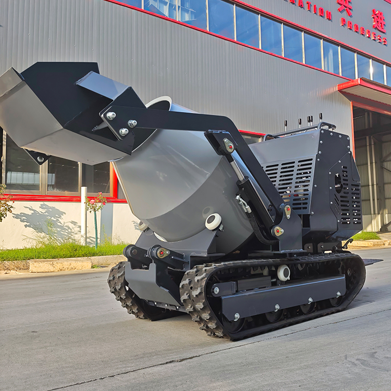 750kg Compact Crawler Concrete - Concrete Mixer Machine บทวิจารณ์และราคา