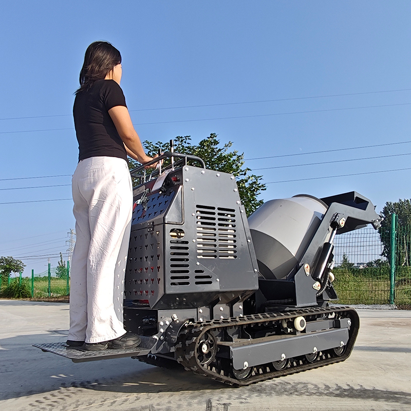 750kg Compact Crawler Concrete - Concrete Mixer Machine บทวิจารณ์และราคา