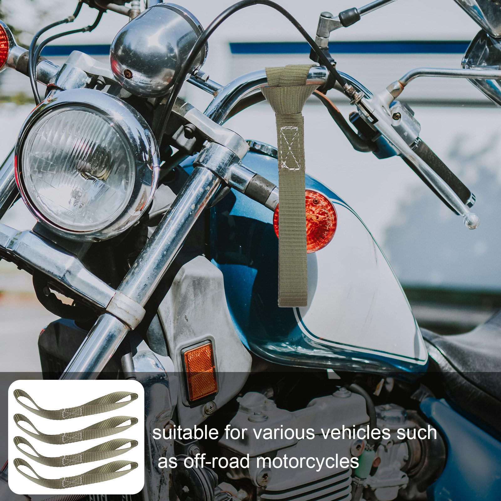 6Pcs Motorcycle Soft Loop Tie  - Heavy Equipment Transporter บทวิจารณ์และราคา