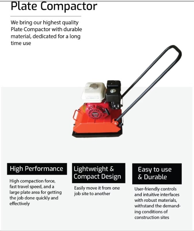HOT SELLING High Quality Vibra - Plate Compactor Vibrator บทวิจารณ์และราคา